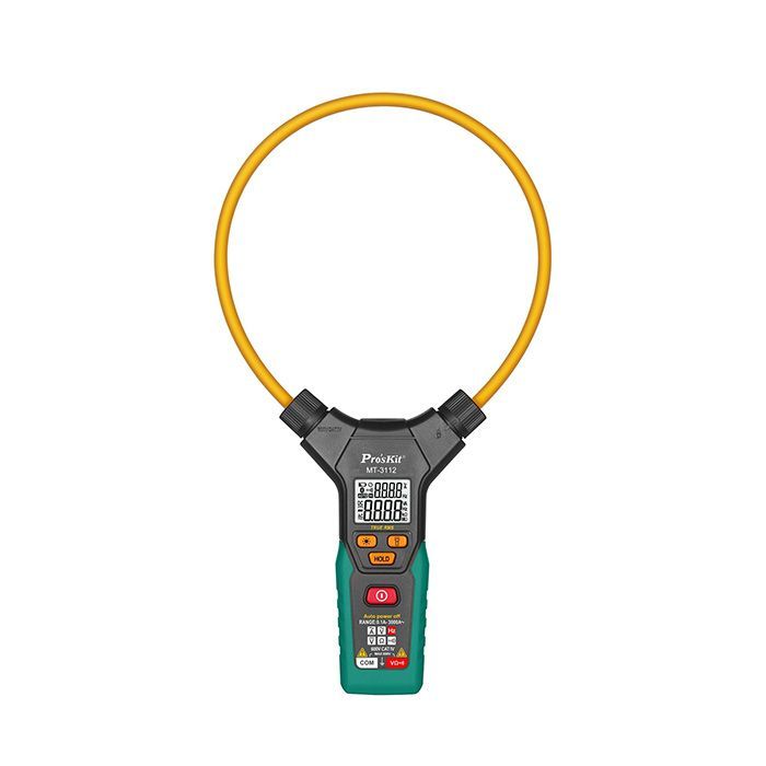 Eclipse Tools Pro'sKit 3-5/6 Digits 5999 Counts Smart True-RMS Flex Clamp Meter with Resistance, Frequency Tests