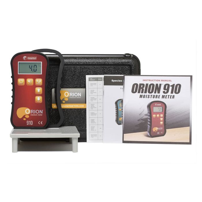 Wagner Meters Orion® 910 Deep Depth Pinless Wood Moisture Meter Kit with NIST Traceable