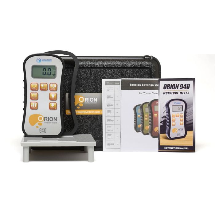 Wagner Meters Orion® 940 Data Collection Pinless Wood Moisture Meter Kit with Backlight