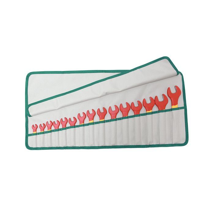 Eclipse Tools Pro'sKit 15Pc 1000V Insulated Single Open End Wrench Set