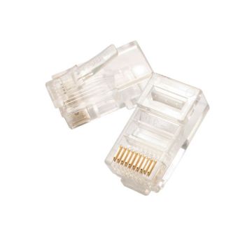 Eclipse Tools Pro'sKit Premium Modular Plugs - 10P10C Round Stranded Cable (50 pcs)