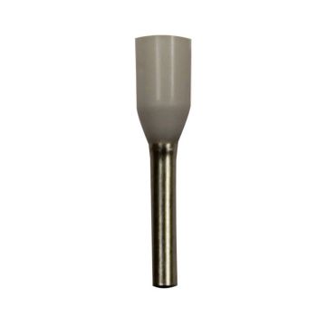 Eclipse Tools Pro'sKit Insulated White Wire Ferrules, 18 AWG x 14mm, 500 pcs