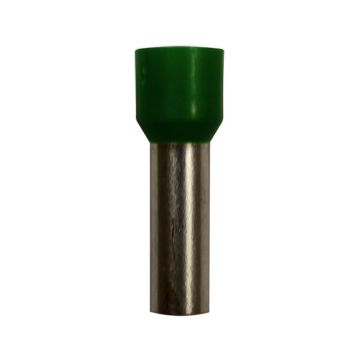 Eclipse Tools Pro'sKit Insulated Green Wire Ferrules, 6 AWG x 28mm, 100 pcs