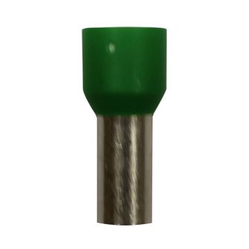 Eclipse Tools Pro'sKit Insulated Green Wire Ferrules, 6 AWG x 22mm, 100 pcs
