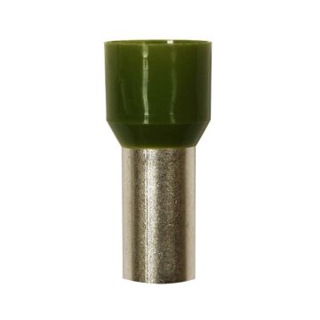 Eclipse Tools Pro'sKit Insulated Olive Wire Ferrules, 1/0 AWG x 36mm, 25 pcs