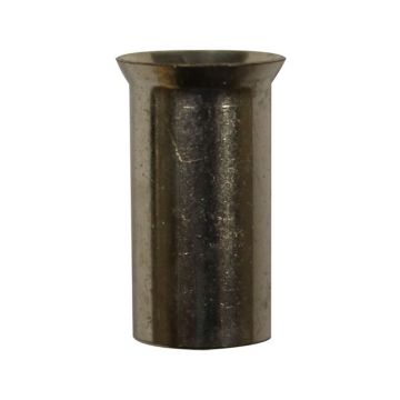 Eclipse Tools Pro'sKit Uninsulated Wire Ferrules, 2 AWG x 18mm, 100 pcs