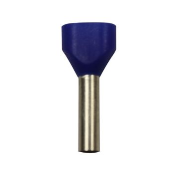 Eclipse Tools Pro'sKit Twin Blue Wire Ferrules, 2x14 AWG x 21mm, 200 pcs