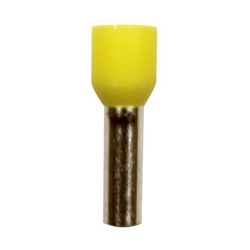 Eclipse Tools Pro'sKit Insulated Yellow Wire Ferrules, 10 AWG x 20mm, 100 pcs