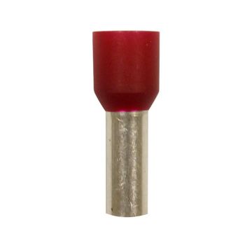 Eclipse Tools Pro'sKit Insulated Red Wire Ferrules, 8 AWG x 22mm, 100 pcs