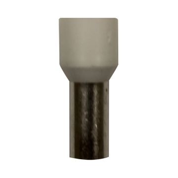 Eclipse Tools Pro'sKit Insulated White Wire Ferrules, 6 AWG x 22mm, 100 pcs
