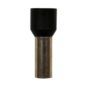 Eclipse Tools Pro'sKit Insulated Black Wire Ferrules, 4 AWG x 32mm, 50 pcs