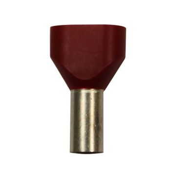 Eclipse Tools Pro'sKit Twin Red Wire Ferrules, 2x8 AWG x 24mm, 100 pcs