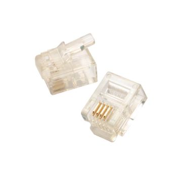  Eclipse Tools Pro'sKit Economy Modular Plugs - 6P4C Round Stranded Cable (1000 pcs)