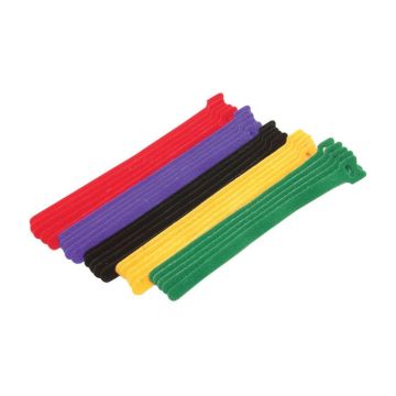 Eclipse Tools Pro'sKit Hook & Loop Cable Tie Assortment 15 pcs - 3 each color