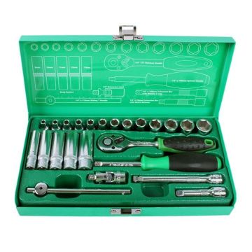 Eclipse Tools Pro'sKit 24 pc 1/4" Dr. Socket Tool Set