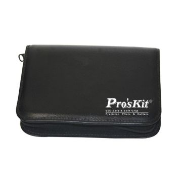 Eclipse Tools Pro'sKit Black Zipper Pouch for 4 pcs pliers or cutters