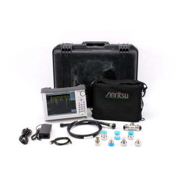 Anritsu S331E unit, AC Adapter/Charger, Power Cord, Armored Test Port Cable, USB PC Interface Cable, 1 - Anritsu 7/16 DC to 6.0 GHz Calibration Kit, 7 Piece RF 7/16 DIN Adapter Kit, Soft Case, Hard Case