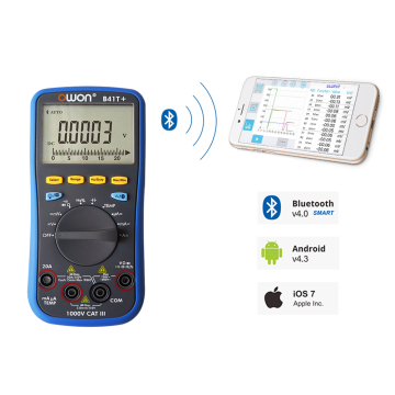 OWON B41T 4-1/2 Digital Handheld Multimeter with Offline Recording Function and Bluetooth Module 