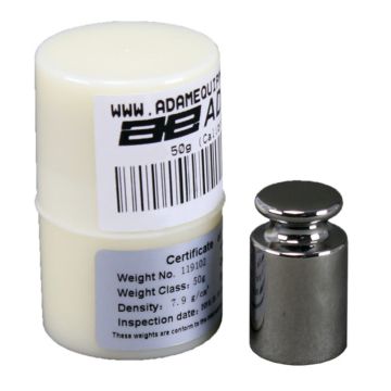 Adam Equipment Stainless Steel Calibration Weight - ASTM 2 - 50g