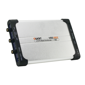 OWON VDS6102 100MHz 1GS/s 2-Channel PC Oscilloscopes with 10M Record Length Build-in 5Mhz Signal Generator