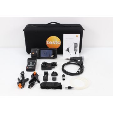 Testo 300 Combustion Analyzer, Bluetooth/IrDA Printer, 1 - 12" Flue Gas Probe, 1/4" diameter, USB Mains Unit with Cable, Instrument Bag with Carrying Strap