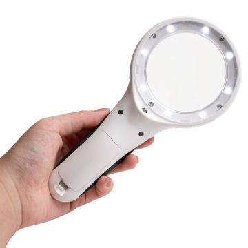 Eclipse Tools Pro'sKit Handheld 2.5X/6X Dual Magnification LED Magnifier with Currency Detecting