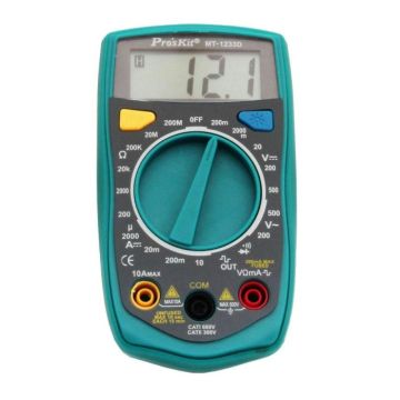 Eclipse Tools Pro'sKit 3-1/2 digits 1999 Counts Digital Multimeter with Resistance, Square Signal Output
