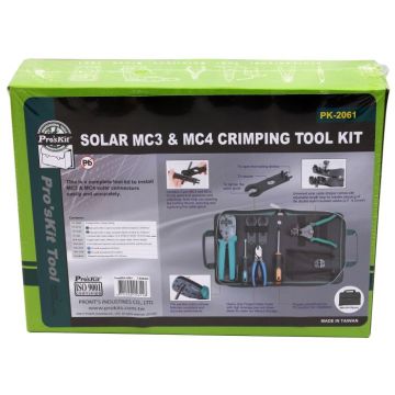 Eclipse Tools Pro'sKit Solar MC3 & MC4 Crimping Tool Kit