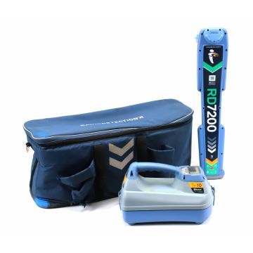 Radiodetection RD7200 Locator, Radiodetection 10W Transmitter, Carrying Bag