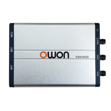 OWON VDS1022I 25MHz 100MS/s 2+1-Multi Channel PC Oscilloscopes with 5K Record Length USB Isolation