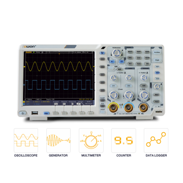 OWON XDS3102AVMAG21 2CH 12bits ADC 100MHz 1Gs/s N-In-1 Digital Oscilloscope with DMM, AWG 1CH 25MHz, and VGA Modules