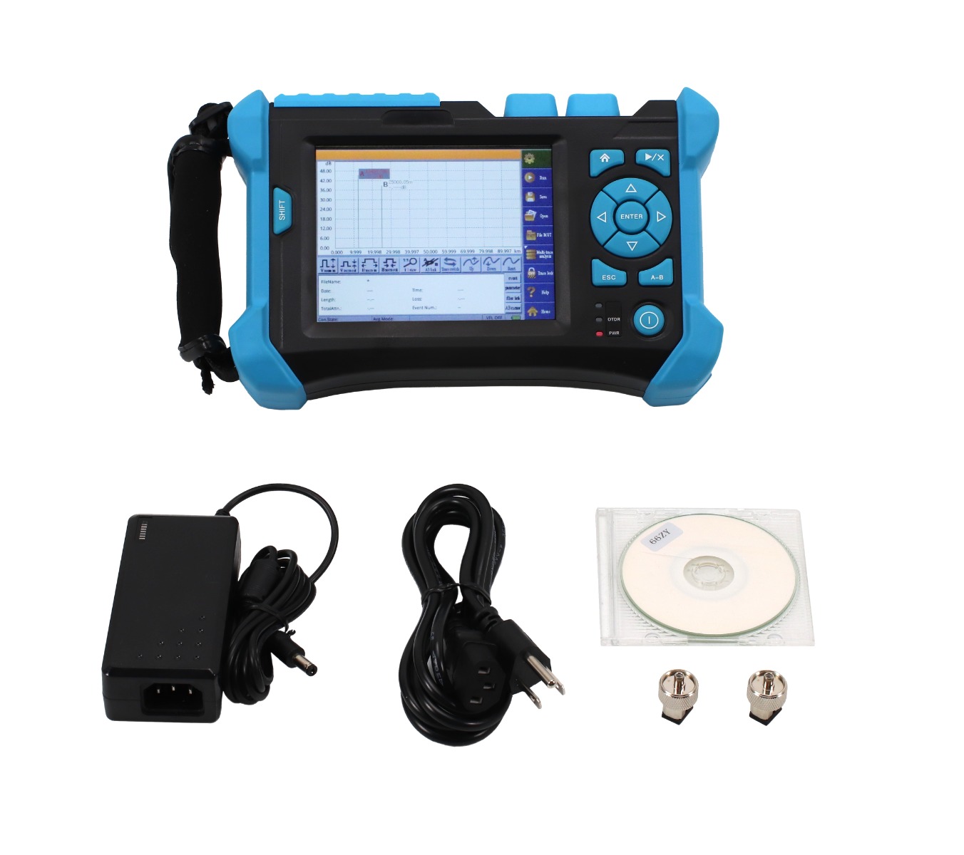 FIBERFOX FF600 QUAD OTDR SM MM 850/1300 1310/1550nm Test Set