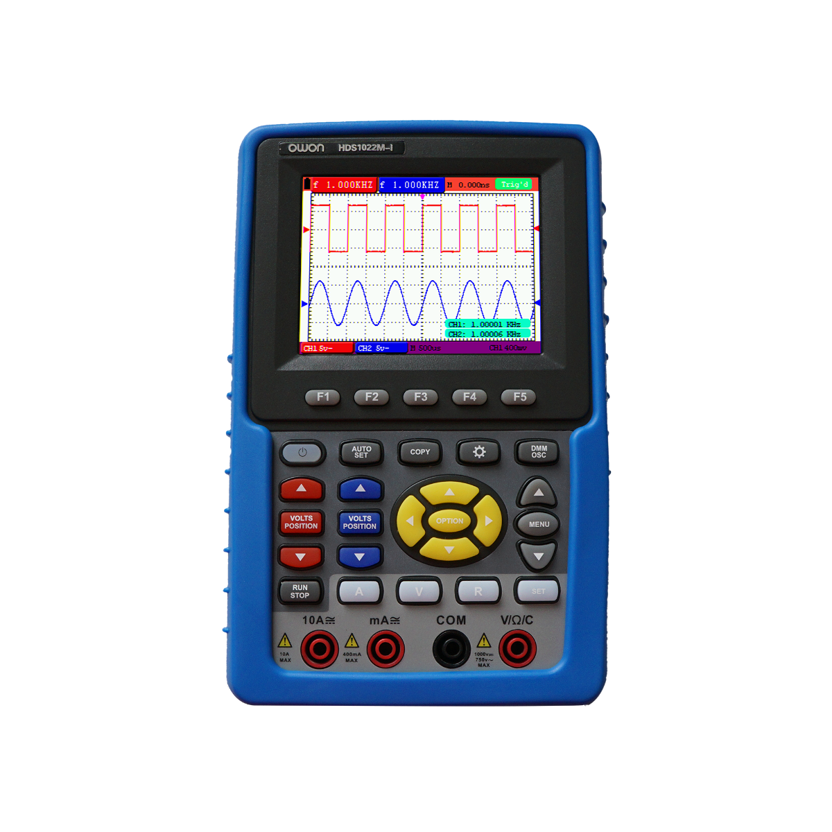 OWON HDS1022M-I 20MHz 100Ms/s 2-Channel Handheld DSO with Channel Isolation