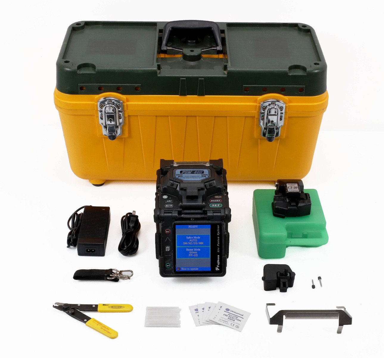 Fujikura FSM-60S Core Alignment Fusion Splicer w/ CT-30 Cleaver