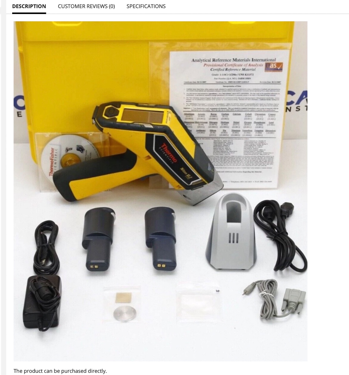 Thermofisher Niton XL2 980 XRF 