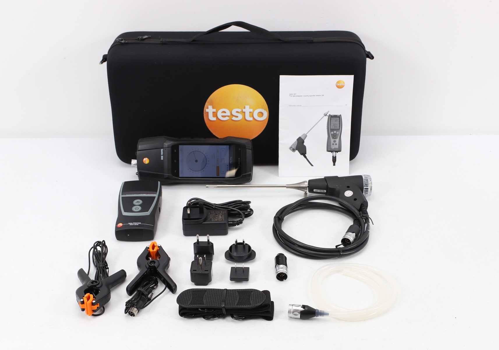 Testo 300 Portable Flue Gas Combustion Analyzer Smoke Edition Kit