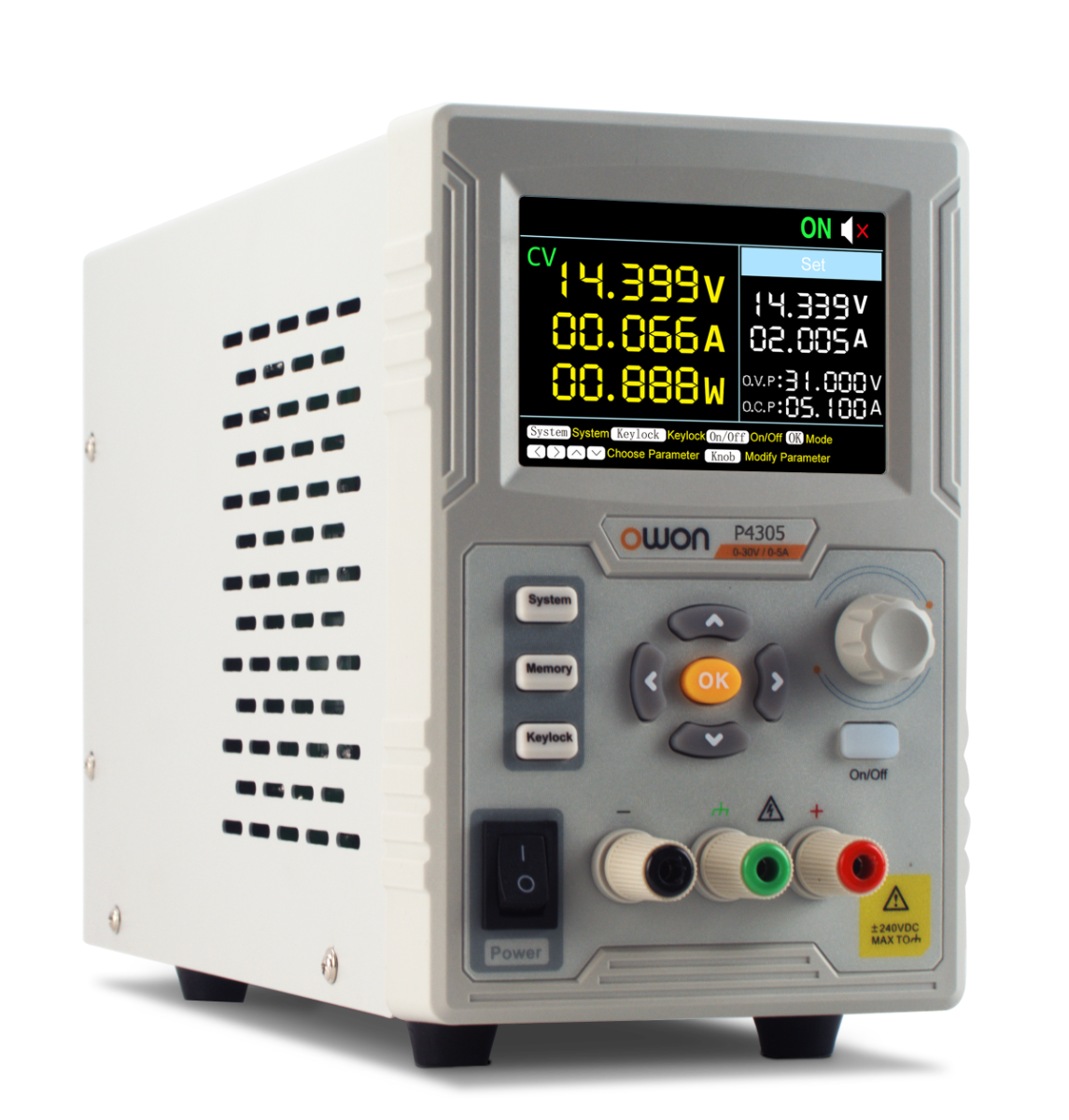 OWON P4305 150W 0-30V/0-5A 1mV/1mA-Resolution Liner DC Power Supply