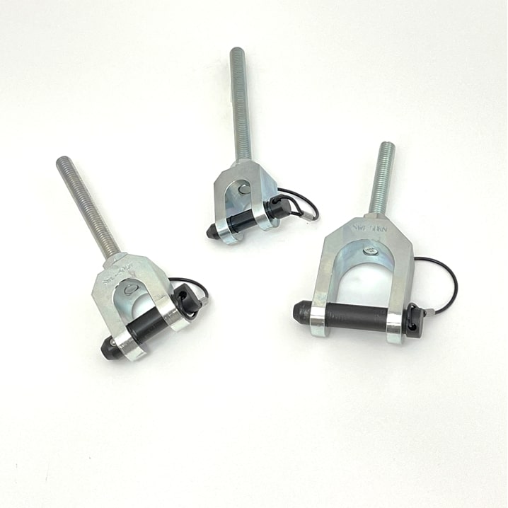 Hydrajaws M12 Ringbolt Clevis Adaptors Clevis Width: 40mm, Thread Length: 120mm