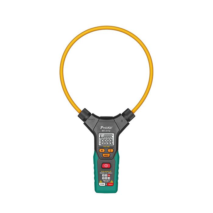 Eclipse Tools Pro'sKit 3-5/6 Digits 5999 Counts Smart True-RMS Flex Clamp Meter with Resistance, Frequency Tests