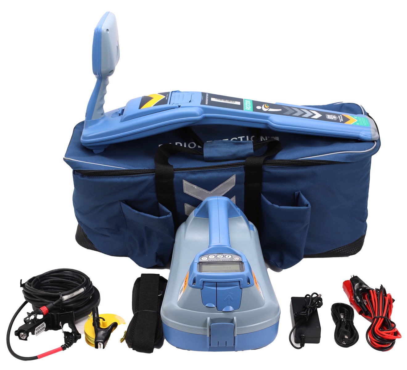 Radiodetection RD7200 Cable and Pipe Locator W/ 5W Transmitter & 4" Clamp 