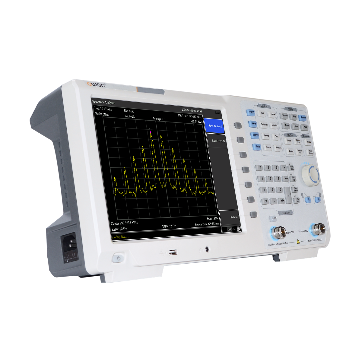 OWON XSA1075-TG 7.5GHz Spectrum Analyzer with Tracking Generator