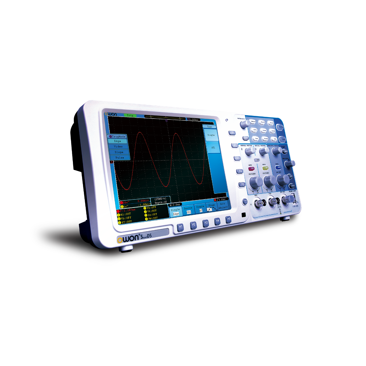 OWON SDS7102V 100MHz 1Gs/s 2-Channel PLUS 1 external VGA Deep Memory Digital Storage Oscilloscope