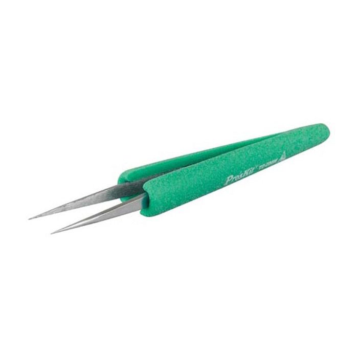Eclipse Tools Pro'sKit Tweezer, ESD-Safe, Soft-Grip, Fine Tip