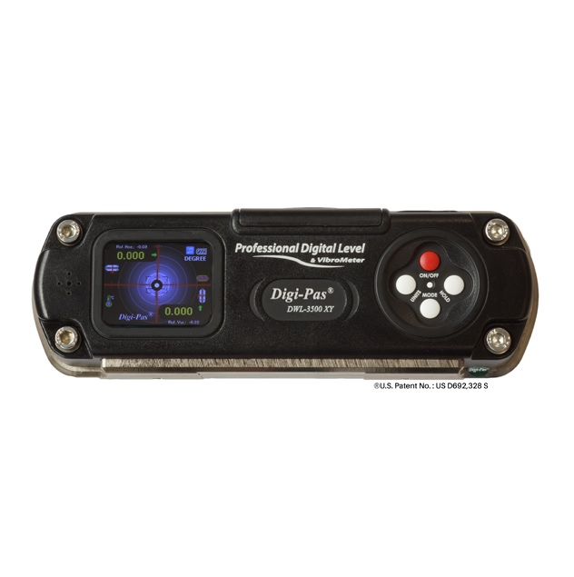 Digi-Pas DWL3500XY-Bluetooth 2-Axis Digital Master Precision Level & Inclinometer with BLUETOOTH, 0.0002”/ft (0.02mm/M) 6 Inch